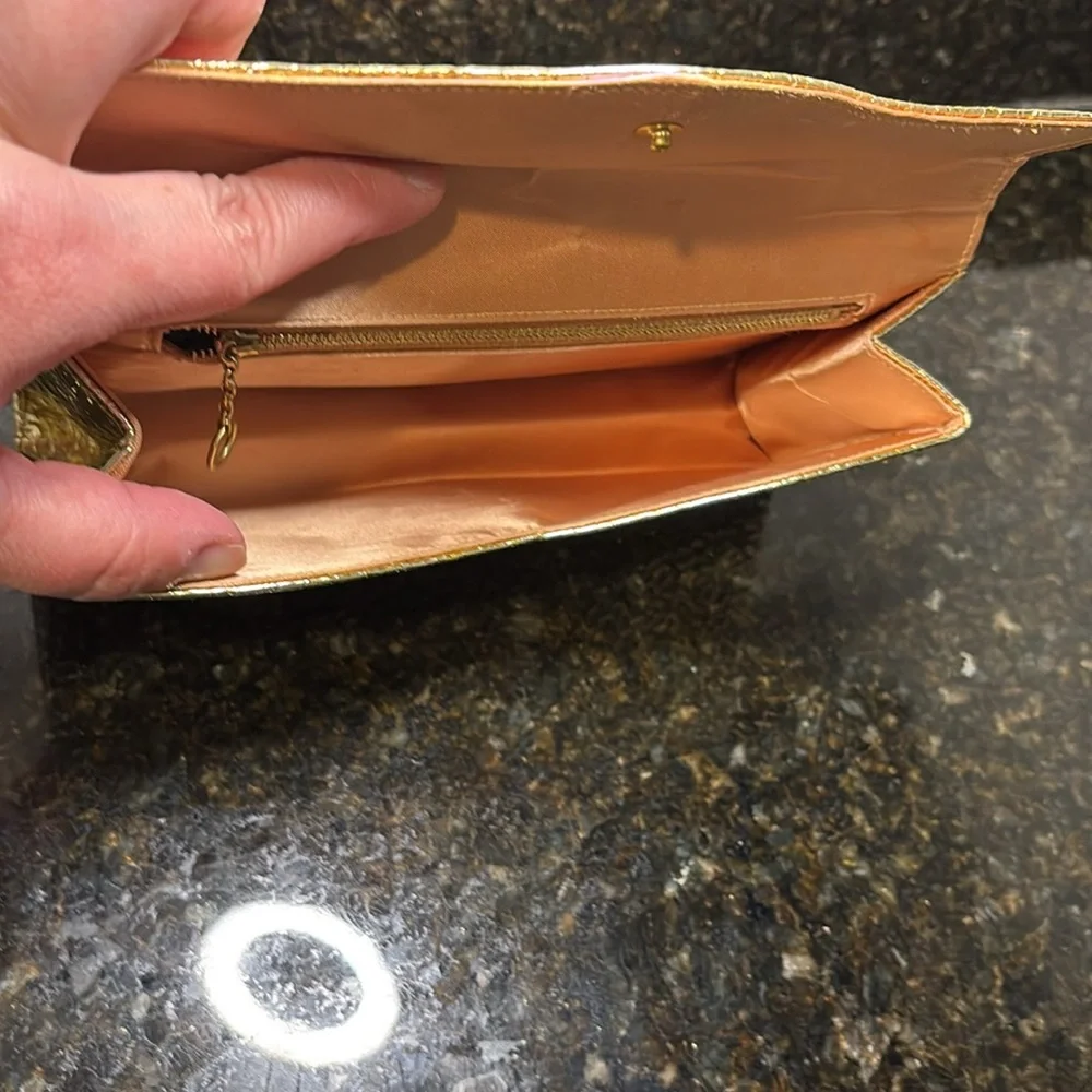 Gold Clutch Bag